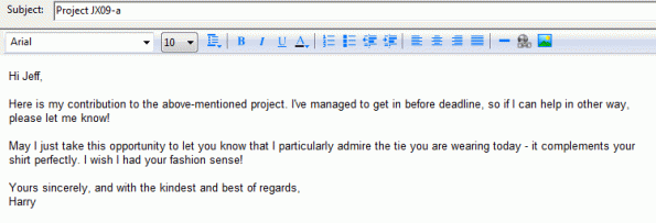 email to the boss